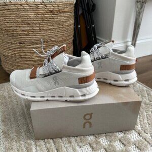 On Running 💎 Cloudnova White Sand Women's Shoes